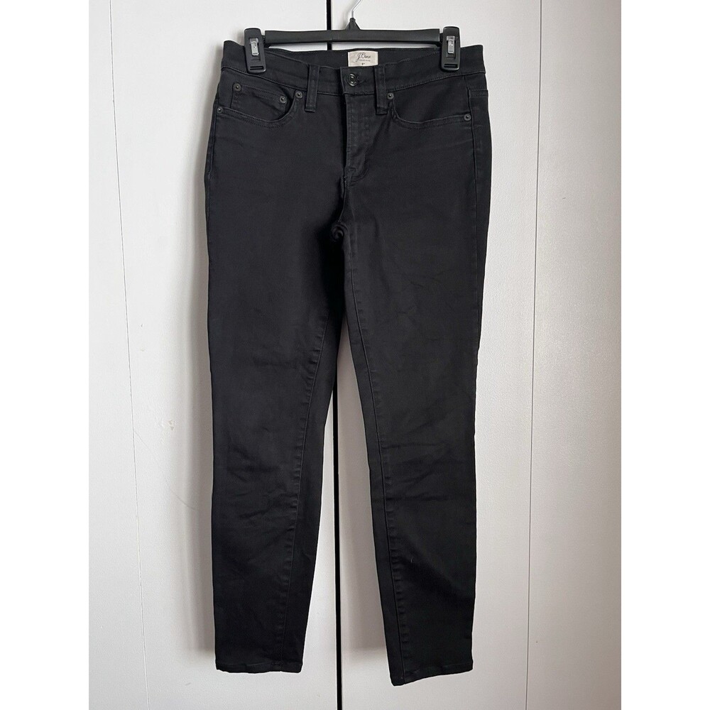 J.Crew Toothpick Skinny Jeans Women’s Size 27 Black Mid-Rise Stretch Denim